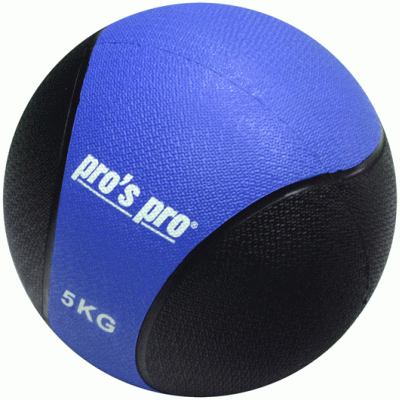 Мяч набивной 5 кг сине-чёрный