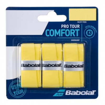 Обмотка для теннисных ракеток Babolat PRO TOUR X3 (желтый) 3 шт.