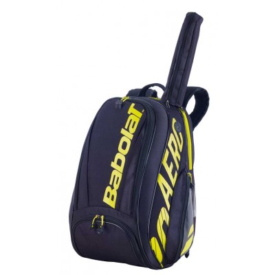 Рюкзак-сумка для теннисных ракеток  Babolat BACKPACK PURE AERO 2021 (черный/желтый)