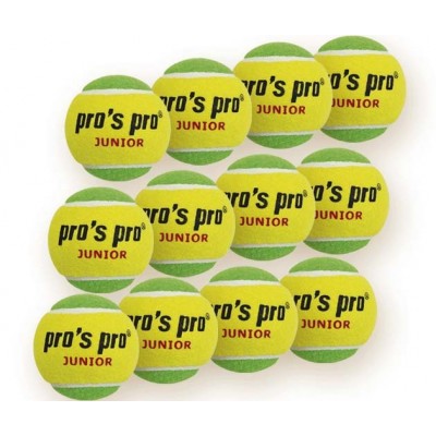 Мячи теннисные Pros pro Junior 12шт/уп желто/зеленые
