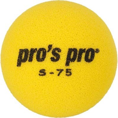 Мяч теннисный поролоновый S-75 жёлтый