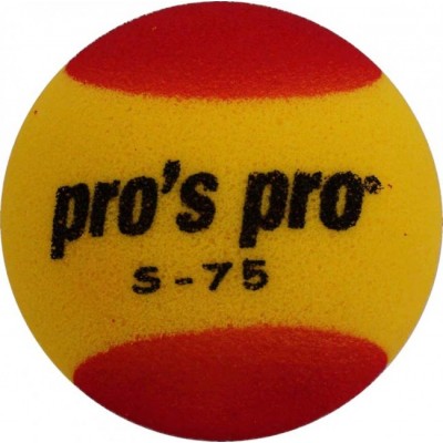 Мяч теннисный поролоновый S-75 красно-жёлтый