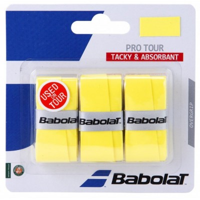 Намотка для теннисных ракеток Babolat PRO TOUR X3 (жёлтый) 3 шт. 653037-113