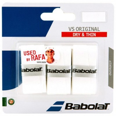 Намотка для теннисных ракеток Babolat VS ORIGINAL X3 (белый) (Упаковка,3 штуки) 