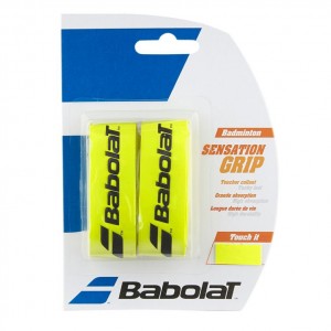 Намотка для бадминтонных ракеток Babolat GRIP SENSATION (жёлтый) 2 шт. (670064-113)