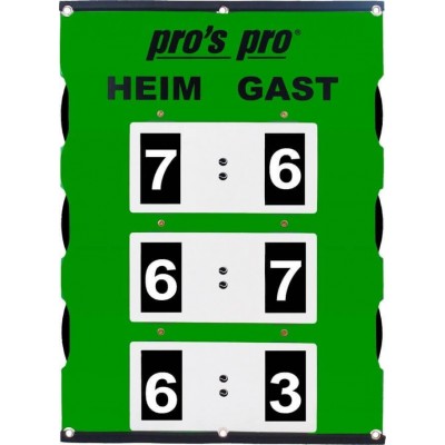 Табло счета Pros Pro двухстороннее Spielstandanzeiger XL 82 x 58 cm° зеленое