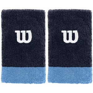Напульсники Wilson Extra Wide Wristband (голубой), 2шт.