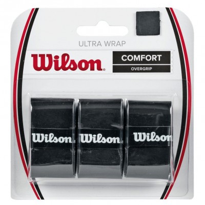 Обмотка для т/ракеток Wilson Ultra Wrap Overgrip (3шт.в уп.), чёрный