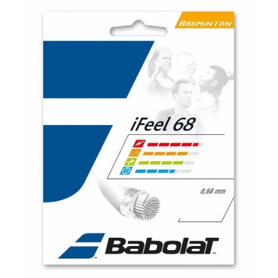 Струны для бадминтона BABOLAT IFEEL 0.68/10.2м (белый)