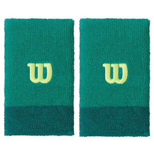 Напульсники Wilson Extra Wide Wristband (зелёный), 2шт.