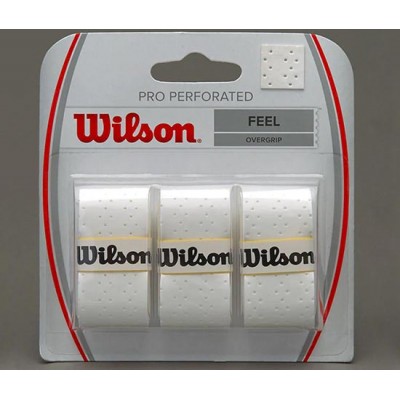Обмотка для т/ракеток Wilson Pro Overgrip Perforated (3шт.в уп.) белый