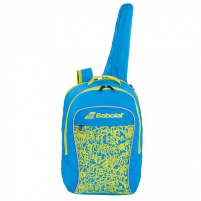 Рюкзак-сумка для теннисных ракеток Babolat BACKPACK JUNIOR CLUB (синий/лимонно-жёлтый)