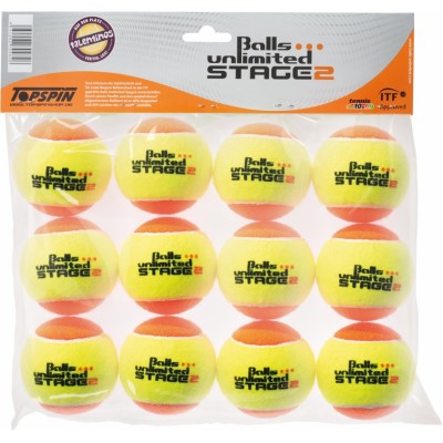 Мячи теннисные Tennisball Balls Unlimited Stage 2